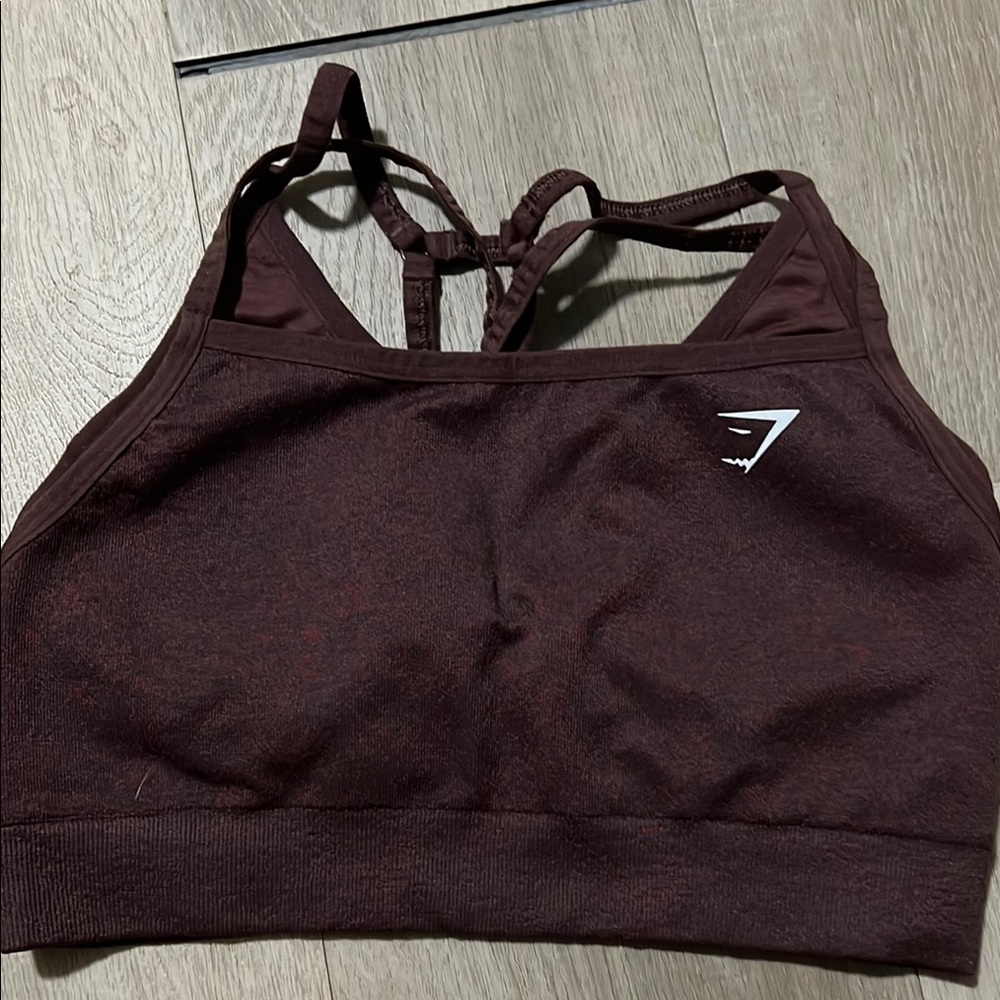 Gymshark Women's Brown Sports Bra